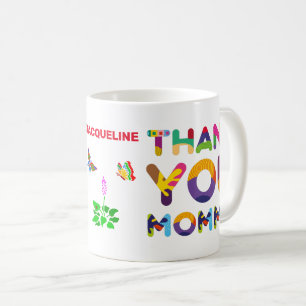 Thank You Mummy Colourful Customisable Coffee Mug