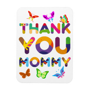 Thank You Mummy Colourful Magnet