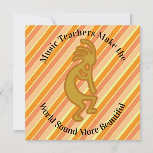 Thank You Music Teacher Kokopelli Appreciation (Front)