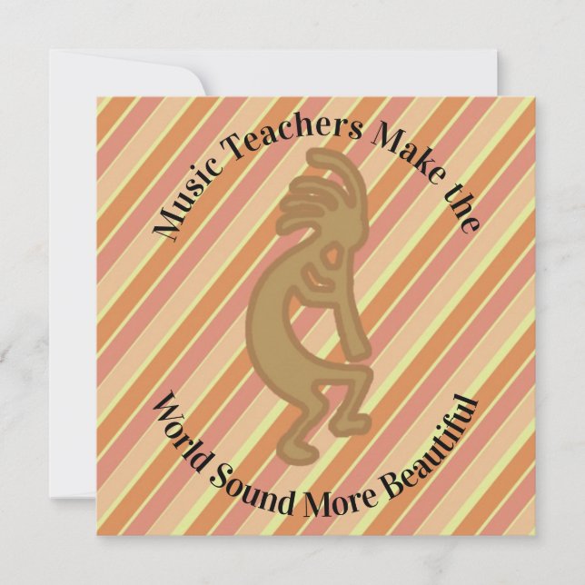 Thank You Music Teacher Kokopelli Classroom Thanks (Front)