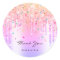 Thank You Name 16th Bridal Pink Glitter Confetti