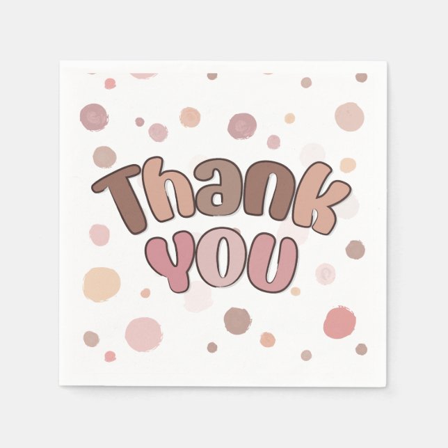 Thank you  napkin (Front)