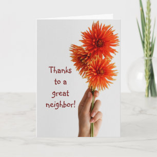 Thank You Neighbour,Custom Flower Garden Floral