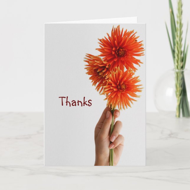 Thank You Neighbour,Custom Flower Garden Floral Card (Front)