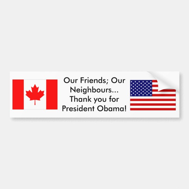 Thank you Neighbours Bumper Sticker (Front)