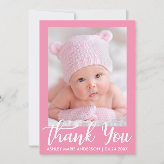 Thank You New Baby Pink (Front)