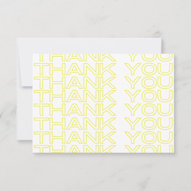 Thank You Newspaper Print Media Insert  Card (Front)
