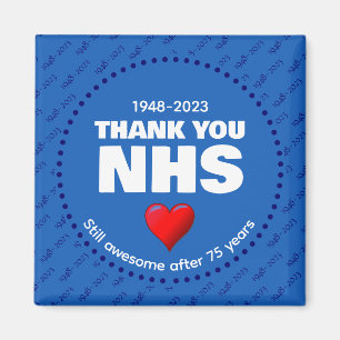 THANK YOU NHS 75 Years Magnet