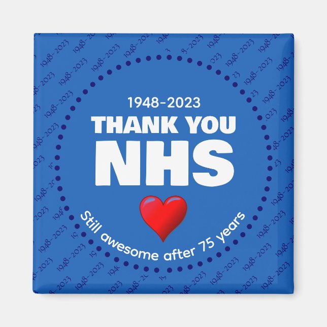 THANK YOU NHS 75 Years Magnet (Front)