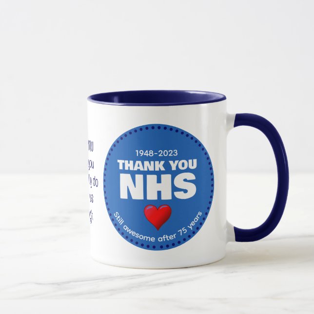 THANK YOU NHS 75 Years Mug (Right)