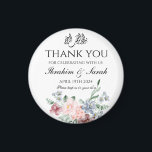 Thank You nikah muslim wedding favour floral Class Magnet<br><div class="desc">Thank You nikah muslim wedding favour floral Classi magnet</div>