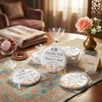 Thank You nikah muslim wedding favour floral