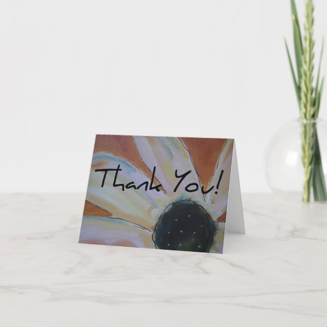 Thank you note blank folded card (Front)