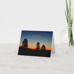Thank You Note Blank, Sierra Sunrise Card