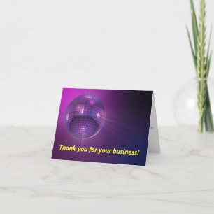 Thank you note card