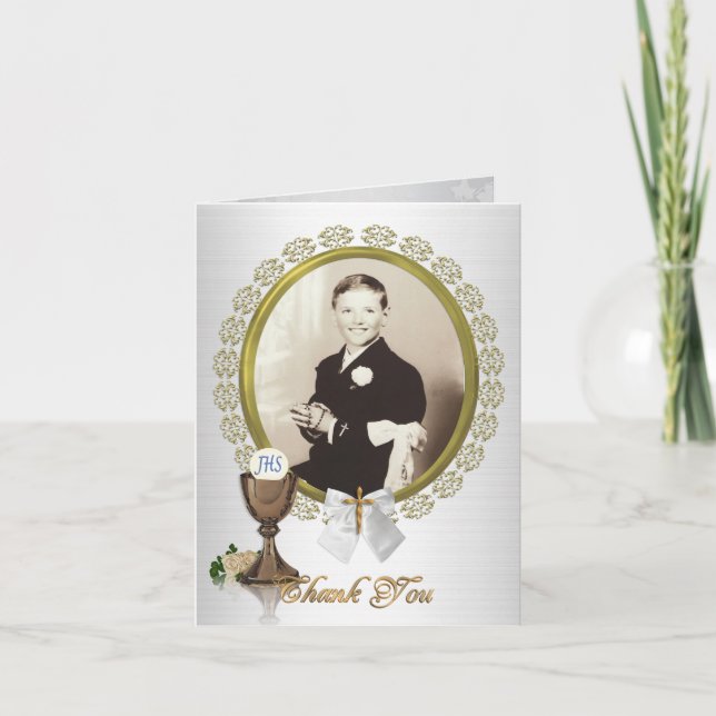 Thank you note card First Communion/Confirmation (Front)