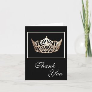 Thank You Note Card-Pageant Crown