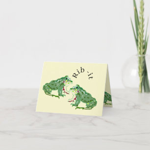 Thank You Note Card : Rib-it