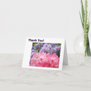 Thank You! Note Cards custom Purple Pink Rhodies