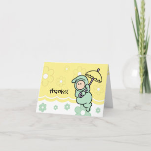 Thank You Note for Baby Gift or Baby Shower Card
