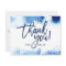 THANK YOU NOTE hand lettered navy blue watercolor
