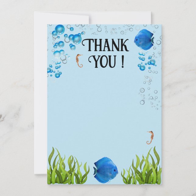 Thank you note invitation (Front)