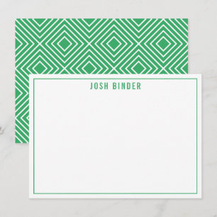 THANK YOU NOTE modern minimal name green