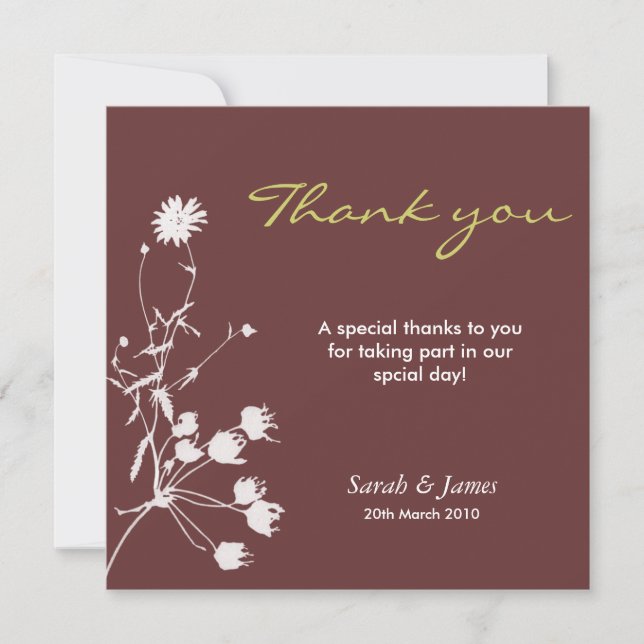 Thank you note note card (Front)