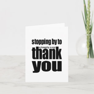 Thank You Notecard (blank inside)