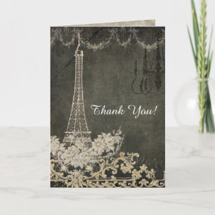 Thank You Notes Chalkboard Paris City of Love