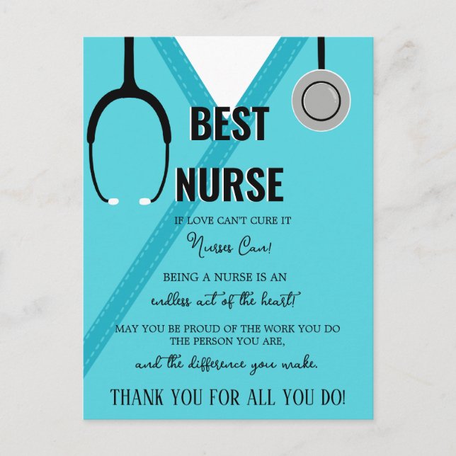 Thank You Nurse and Doctor Card  (Front)