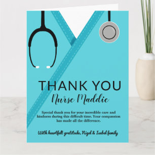 Thank You Nurse and Doctor Card 