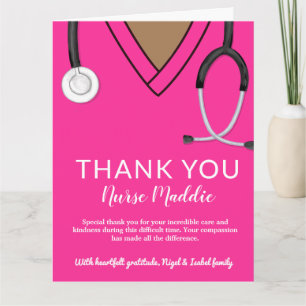 Thank You Nurse and Doctor Card 