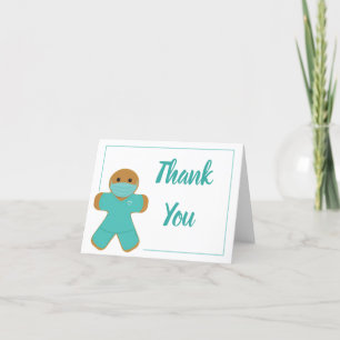 Thank You Nurse Doctor Gingerbread Man Cartoon Card