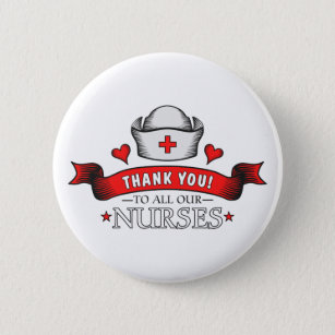 Thank You Nurses 6 Cm Round Badge