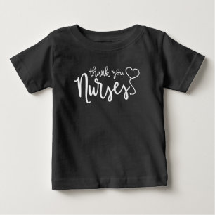 Thank You Nurses Fancy Script Baby T-Shirt