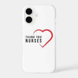 Thank You Nurses Heart Red