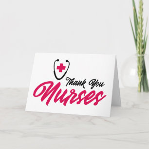 Thank You Nurses   Pink Card