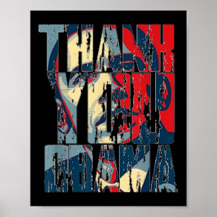 Thank You Obama T Shirt - Vintage_1 Poster