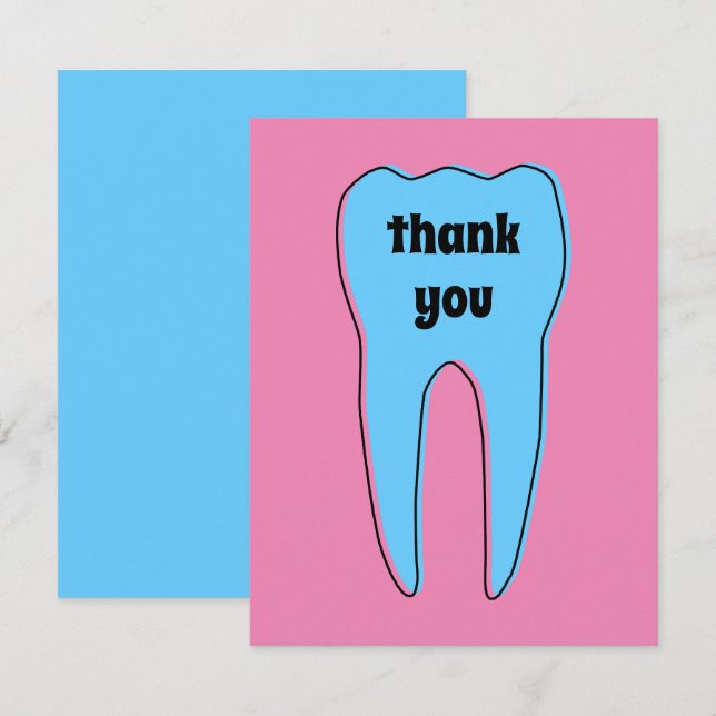 THANK YOU oddrex tooth Card (Front/Back)