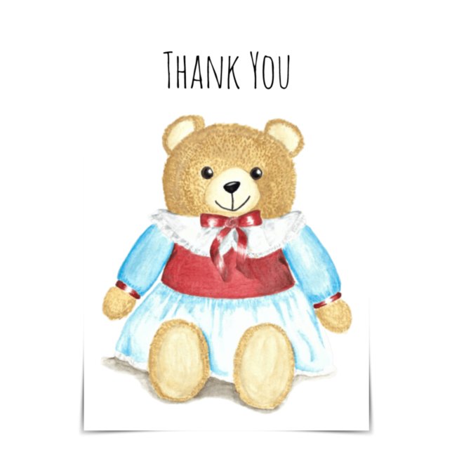 "Thank You" Oma Bear Hug Card (Creator Uploaded)