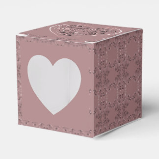 "Thank you" on dusty rose Favour Box