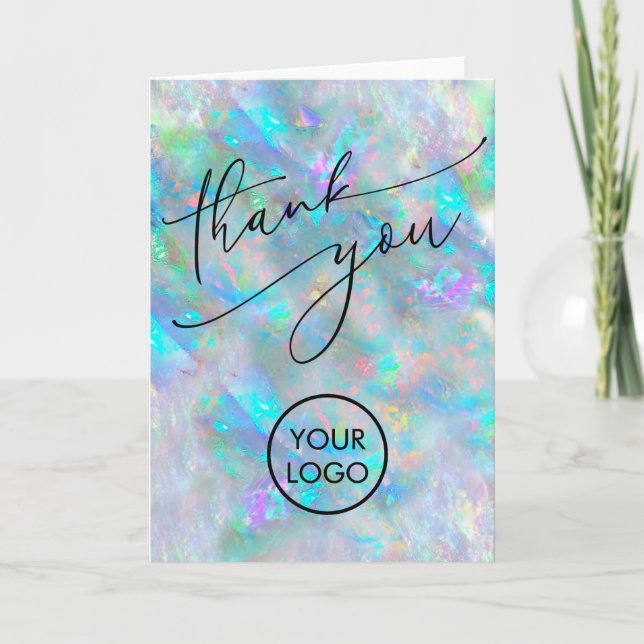 thank you opal texture card (Front)
