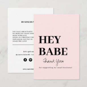 Thank You Order Business Card