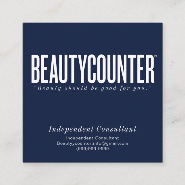 Thank You & Order Info Business Card (Front)