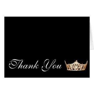 Thank You Pageant Crown Note Card