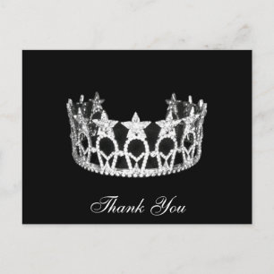 Thank You Pageant Crown Postcard