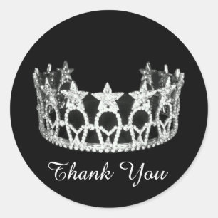 Thank You Pageant Crown Sticker