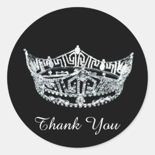 Thank You Pageant Crown Sticker