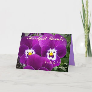 Thank You Pansy Card
